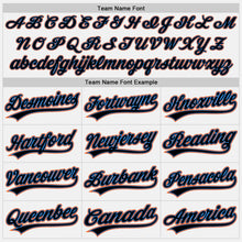 Laden Sie das Bild in den Galerie-Viewer, Custom White Black Powder Blue-Orange Two-Button Unisex Softball Jersey
