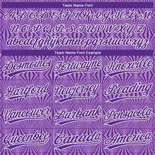 Laden Sie das Bild in den Galerie-Viewer, Custom Purple Purple-White 3D Pattern Two-Button Unisex Softball Jersey

