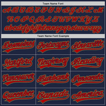 Загрузить изображение в средство просмотра галереи, Custom Navy Red-Old Gold Two-Button Unisex Softball Jersey

