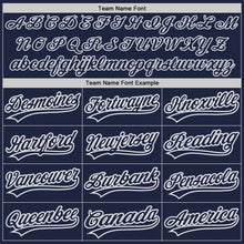 Load image into Gallery viewer, Custom Navy Navy-Gray Two-Button Unisex Softball Jersey
