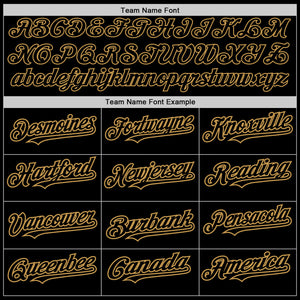 Custom Black Steel Gray Splash Ink Old Gold Authentic Baseball Jersey