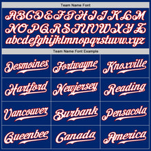 Load image into Gallery viewer, Custom Royal Red-Yellow Authentic Split Fashion Baseball Jersey
