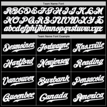 Загрузить изображение в средство просмотра галереи, Custom Black White-Royal Authentic Split Fashion Baseball Jersey
