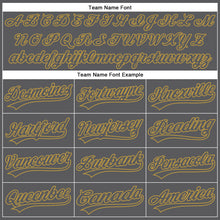 Laden Sie das Bild in den Galerie-Viewer, Custom Steel Gray Old Gold Authentic Baseball Jersey

