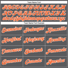 Charger l&#39;image dans la galerie, Custom Steel Gray Orange-White Performance T-Shirt
