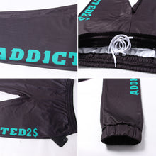 Load image into Gallery viewer, Custom Black Kelly Green Fleece Jogger Sweatpants
