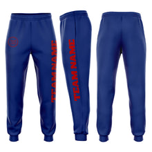 Load image into Gallery viewer, Custom Royal Red Fleece Jogger Sweatpants
