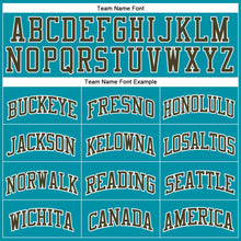 Загрузить изображение в средство просмотра галереи, Custom Teal Olive-White Authentic Throwback Basketball Jersey
