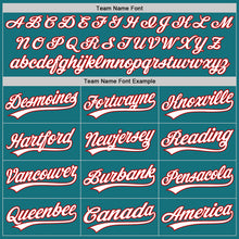 Charger l&#39;image dans la galerie, Custom Teal White-Red Authentic Baseball Jersey
