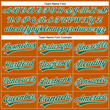 Laden Sie das Bild in den Galerie-Viewer, Custom Texas Orange Kelly Green-White Authentic Baseball Jersey
