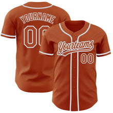 Laden Sie das Bild in den Galerie-Viewer, Custom Texas Orange White-Gray Authentic Baseball Jersey
