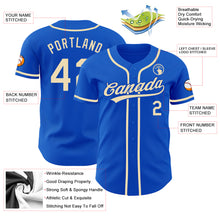 Laden Sie das Bild in den Galerie-Viewer, Custom Thunder Blue City Cream Authentic Baseball Jersey
