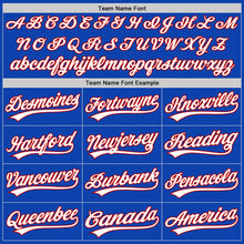 Charger l&#39;image dans la galerie, Custom Thunder Blue White-Red Authentic Baseball Jersey
