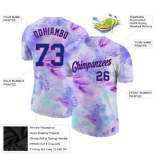 Load image into Gallery viewer, Custom Tie Dye Royal-Pink 3D Performance T-Shirt
