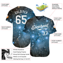 Laden Sie das Bild in den Galerie-Viewer, Custom Tie Dye White-Black 3D Authentic Baseball Jersey
