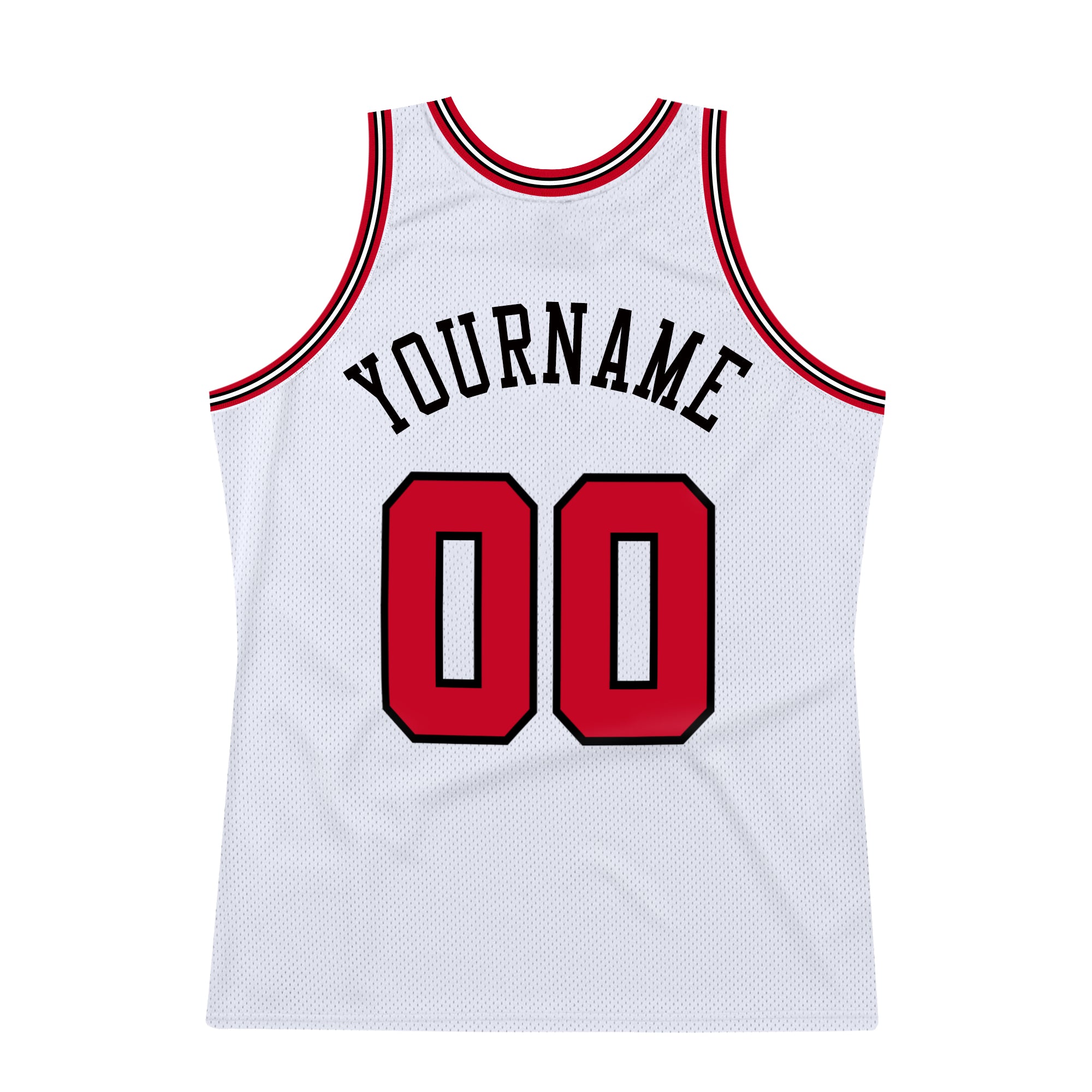 Custom White Black-Red Authentic Split Fashion Basketball Jersey Discount