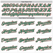 Charger l&#39;image dans la galerie, Custom White Kelly Green-Red Authentic Sleeveless Baseball Jersey
