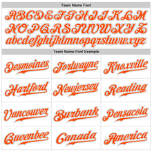 Load image into Gallery viewer, Custom White Orange-Gray Authentic Sleeveless Baseball Jersey
