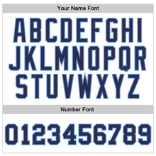 Загрузить изображение в средство просмотра галереи, Custom White Navy-Light Blue Authentic Throwback Basketball Jersey

