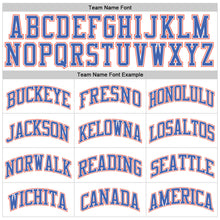 Загрузить изображение в средство просмотра галереи, Custom White Blue-Orange Authentic Throwback Basketball Jersey
