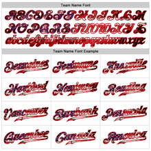 Load image into Gallery viewer, Custom White Red-Royal 3D American Flag Authentic Baseball Jersey
