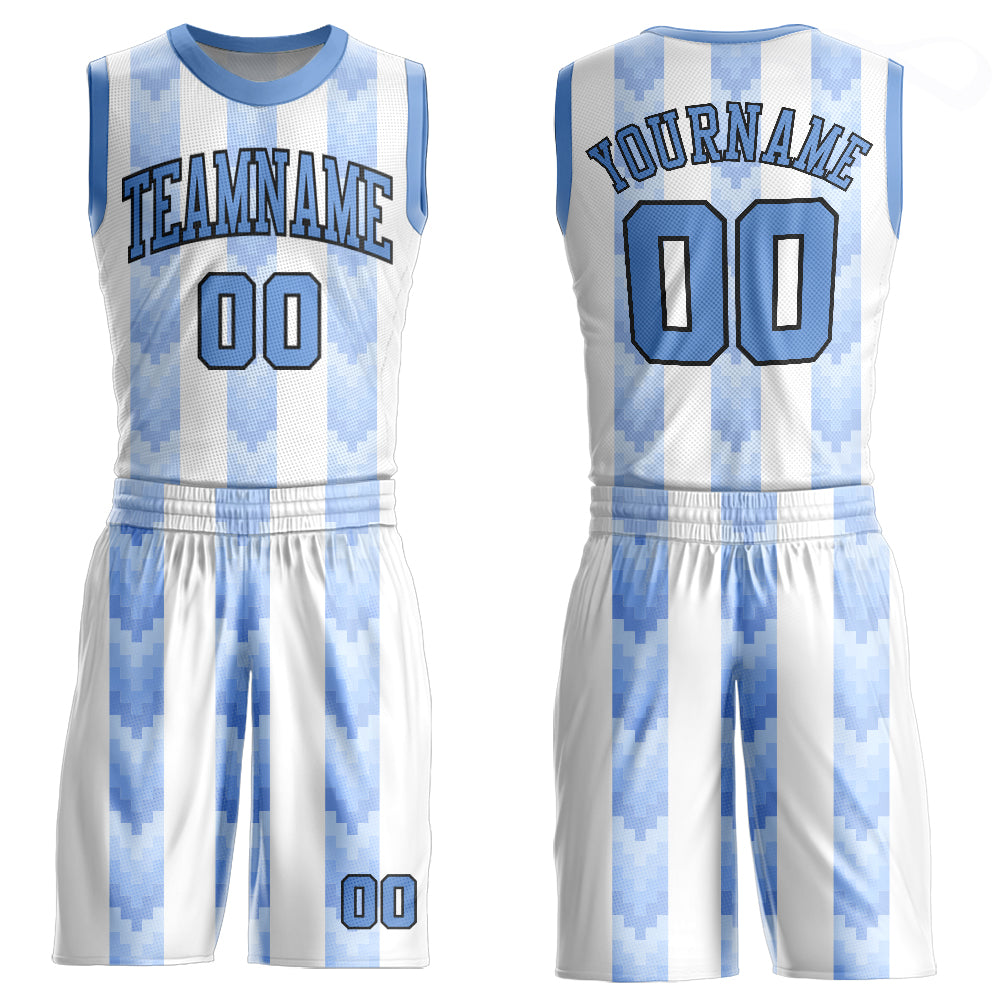 Cheap Custom Light Blue Light Blue-Green Round Neck Sublimation Basketball  Suit Jersey Free Shipping – CustomJerseysPro