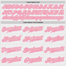Laden Sie das Bild in den Galerie-Viewer, Custom White Medium Pink-Pink Authentic Baseball Jersey
