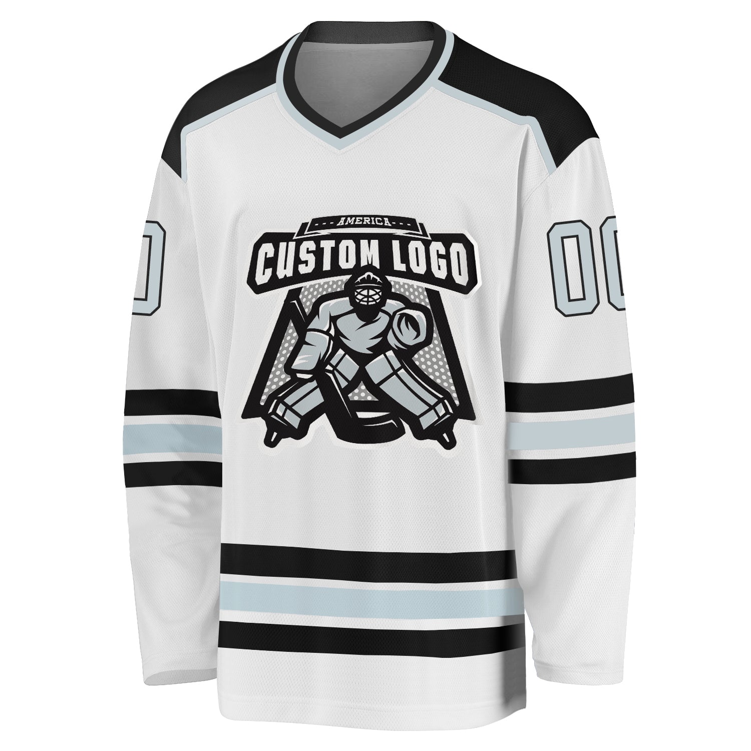 Cheap Custom White Silver-Black Hockey Jersey Free Shipping –  CustomJerseysPro