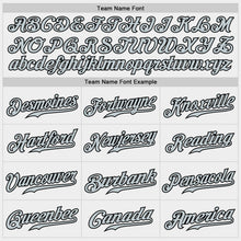 Load image into Gallery viewer, Custom White Silver-Black Authentic Baseball Jersey
