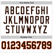 Загрузить изображение в средство просмотра галереи, Custom White Brown-Orange Authentic Throwback Basketball Jersey
