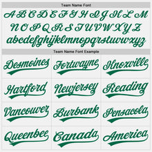 Load image into Gallery viewer, Custom White Kelly Green Authentic Baseball Jersey
