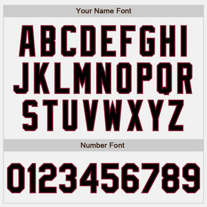 Custom White Black-Crimson Authentic Baseball Jersey