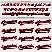 Load image into Gallery viewer, Custom White Black Pinstripe Black-Red Authentic Baseball Jersey
