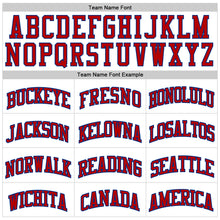 Загрузить изображение в средство просмотра галереи, Custom White Red-Royal Authentic Throwback Basketball Jersey

