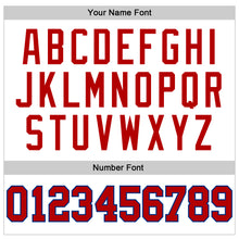 Загрузить изображение в средство просмотра галереи, Custom White Red-Royal Authentic Throwback Basketball Jersey
