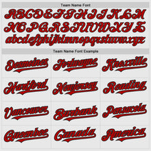 Laden Sie das Bild in den Galerie-Viewer, Custom White Black Pinstripe Red Authentic Baseball Jersey
