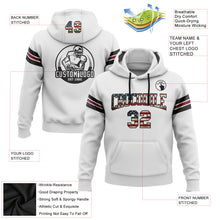 Загрузить изображение в средство просмотра галереи, Custom Stitched White Vintage USA Flag Black-Crimson Football Pullover Sweatshirt Hoodie
