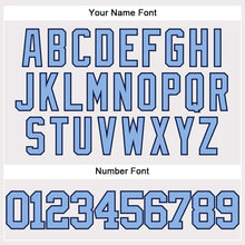 Charger l&#39;image dans la galerie, Custom White Light Blue-Navy Authentic Baseball Jersey
