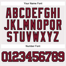 Загрузить изображение в средство просмотра галереи, Custom White Crimson-Black Authentic Baseball Jersey
