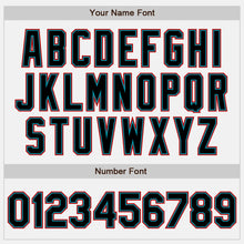 Загрузить изображение в средство просмотра галереи, Custom White Black Teal-Red Authentic Baseball Jersey
