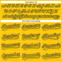 Laden Sie das Bild in den Galerie-Viewer, Custom Yellow Navy Authentic Baseball Jersey

