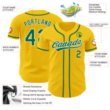 Laden Sie das Bild in den Galerie-Viewer, Custom Yellow Kelly Green-White Authentic Baseball Jersey
