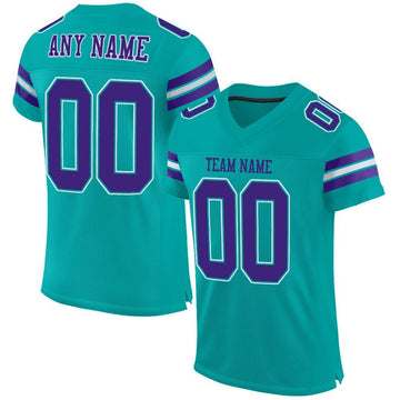 Youth & Adult Aqua Football Jersey