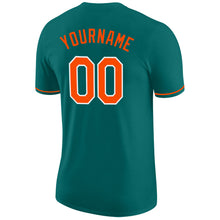 Charger l&#39;image dans la galerie, Custom Aqua Orange-White Performance T-Shirt

