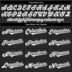 Custom Black White-Gray Authentic Baseball Jersey
