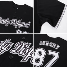 Load image into Gallery viewer, Custom Black White-Gray Authentic Baseball Jersey
