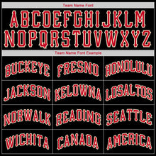 Charger l&#39;image dans la galerie, Custom Black Red-Cream Round Neck Rib-Knit Basketball Jersey
