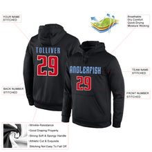 Load image into Gallery viewer, Custom Stitched Black Red-Cream Sports Pullover Sweatshirt Hoodie
