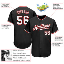 Laden Sie das Bild in den Galerie-Viewer, Custom Black White-Red Authentic Baseball Jersey
