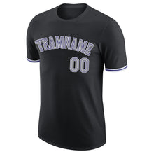 Загрузить изображение в средство просмотра галереи, Custom Black Gray-Purple Performance T-Shirt
